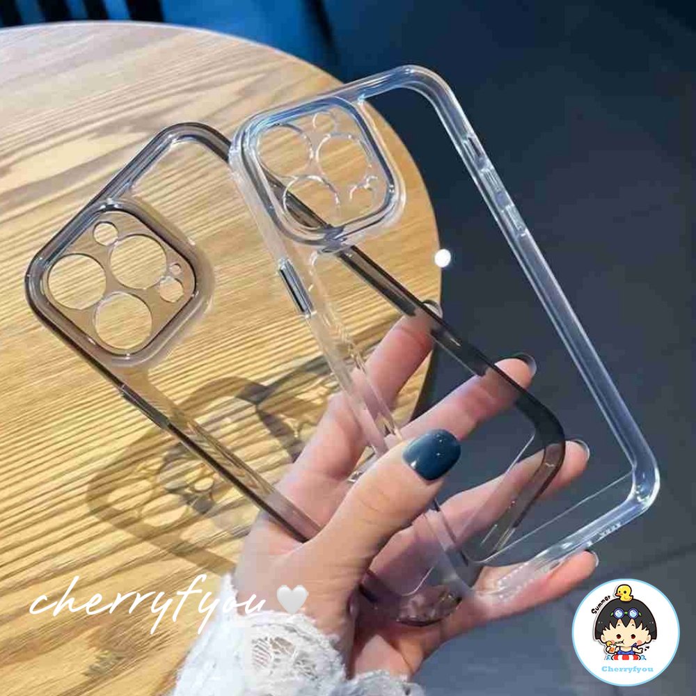 Ốp Điện Thoại TPU Mềm Trong Suốt Chống Sốc Chống Dấu Vân Tay Cho IPhone 14 13 12 11 Pro Max X XR 8 7 Plus