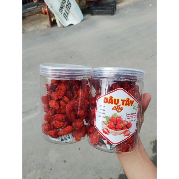Mứt dâu tây sấy dẻo Đà Lạt 300g chua chua ngọt ngọt, dẻo thơm