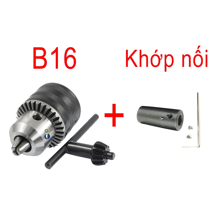 Bộ 1 Đầu Giữ Khoan B16 Và 1 Khớp Nối Măng Ranh B16 có trục 5mm
