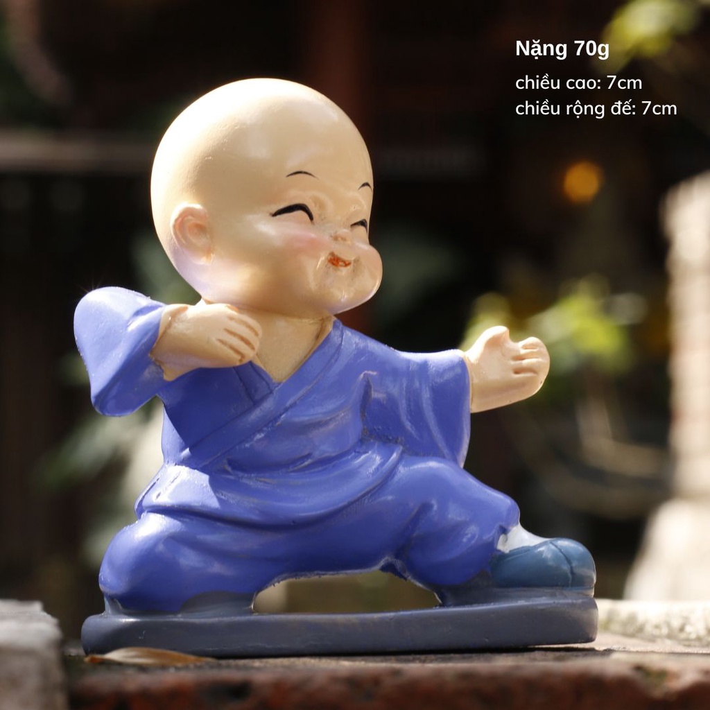 Bộ tượng tứ không - Bộ tượng chú tiểu cute - Bình an, sức khỏe - Trong Nhà