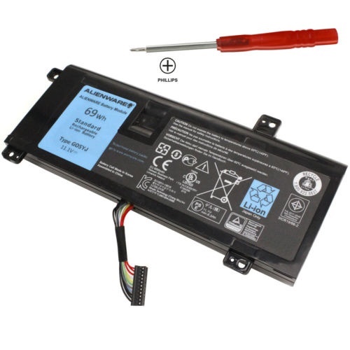 💖💖 Pin Dell (Original)69Wh Alienware M14X R1 M14X R3 M14X R4 P39G G05YJ (Battery)