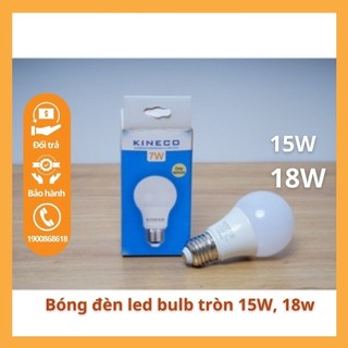 Bóng đèn led bulb tròn 15w, 18w - đèn siêu sáng, tiết kiệm điện