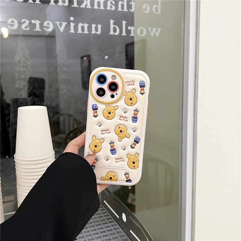 Ốp Điện Thoại Da Viền tpu Dẻo In Họa Tiết Hoạt Hình Góc Tròn Cho iphone 15 pro max 14 pro max 13 pro max 12 pro max