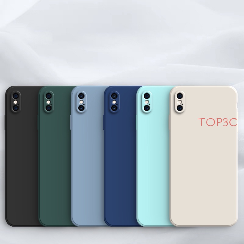 Ốp Điện Thoại Màu Trơn Cho iPhone Xs max X XR 8 plus 7 plus 6 plus 6 plus se2 6 6s YT