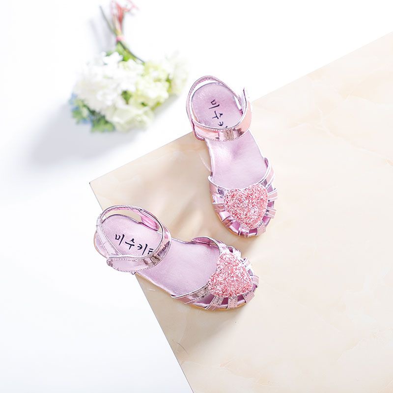 Giày Sandal Đế Mềm Chống Trượt Phong Cách Công Chúa Thời Trang Mùa Hè Dành Cho Bé Gái