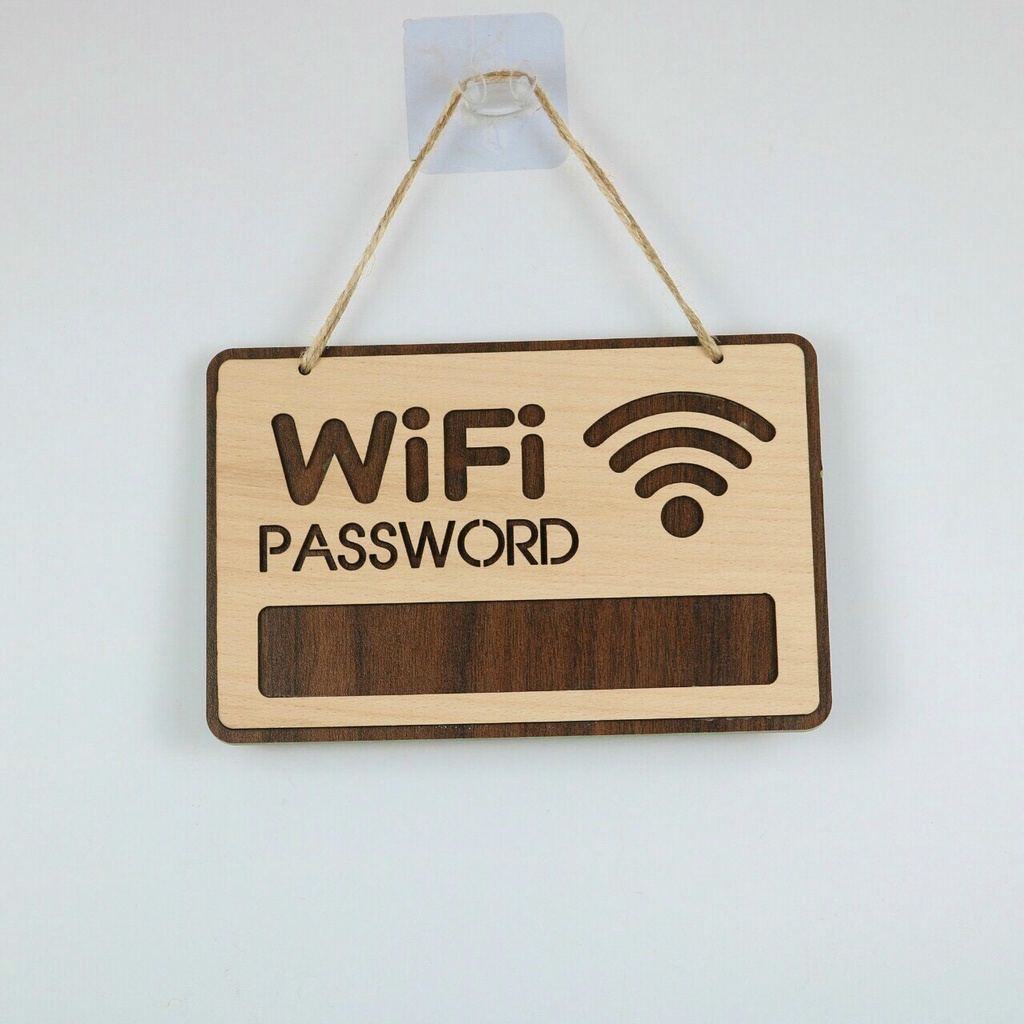 Bảng Gỗ Decor WIFI PASSWORD Treo Tường, Cửa, Trang Trí Gia Đình, Cửa Hàng, Văn Phòng MỘC DECOR CH16