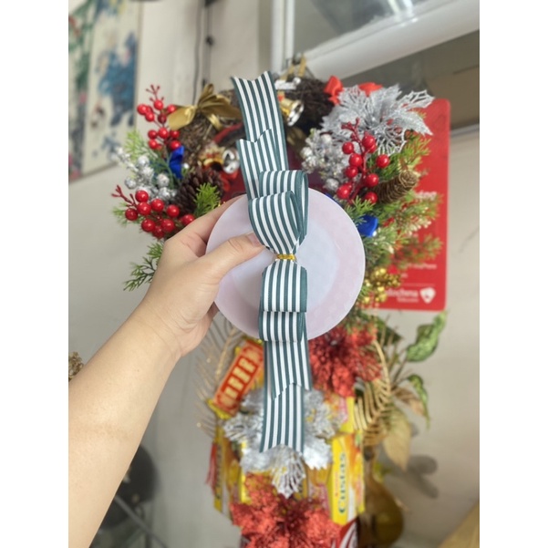 NƠ TÚ CẦU TRANG TRÍ GIỎ QUÀ, TRANG TRÍ BÓ HOA