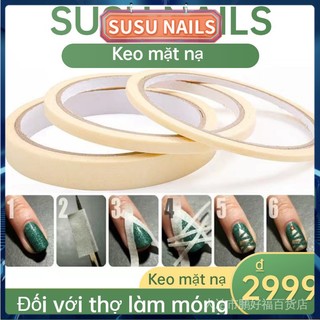 Cuộn băng keo dán trang trí móng tay rộng 0.5cm dài 17cm