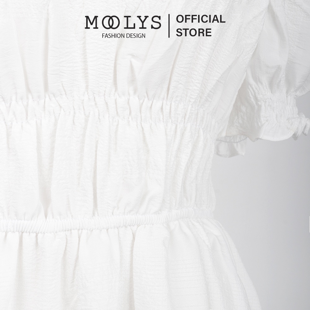 Đầm dài dáng xoè thiết kế đơn giản basic Moolys MD021