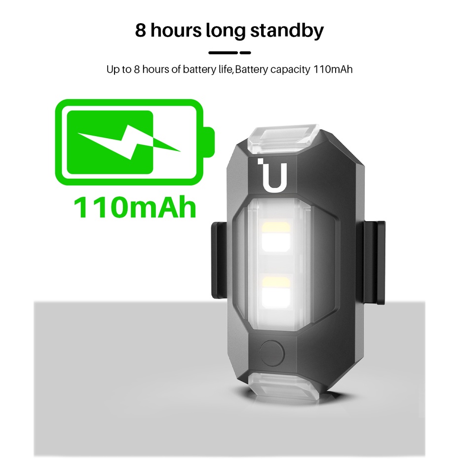 Đèn LED Xi Nhan Mini Chống Va Chạm 7 Màu Thông Dụng Cho Xe Máy