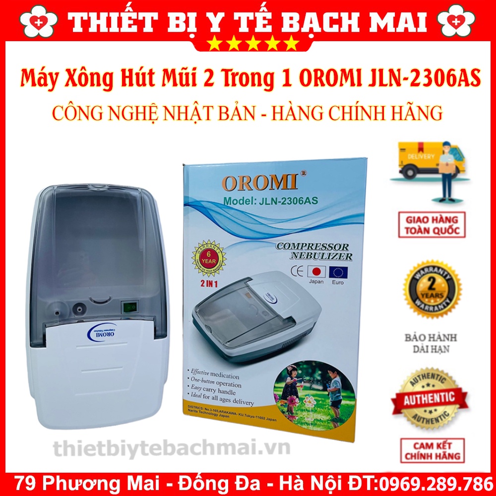 Máy Xông Hút Mũi 2 Trong 1 OROMI JLN-2306AS Nhật Bản