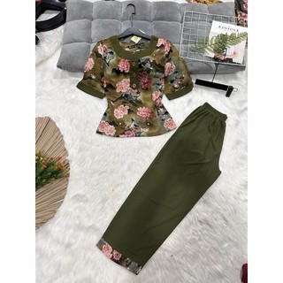 Bộ trung niên cho mẹ lụa mango cao cấp