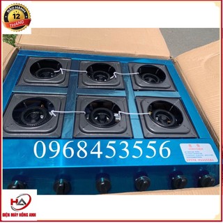 Bếp gas bán công nghiệp 6 họng - bếp gas 6 cửa