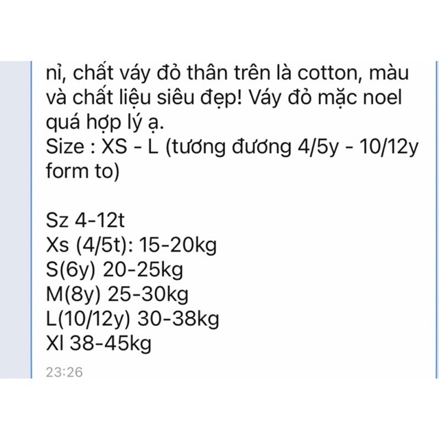 Váy công chúa bé gái diện noel tết cực xinh sz 4Y-12Y satsunkid