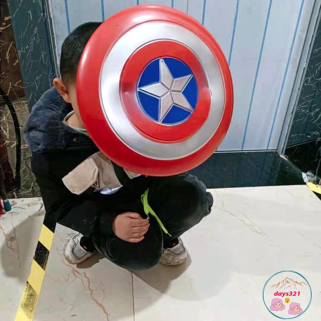 Đồ chơi khiên đội trưởng Mỹ và mặt nạ captain america có dây đeo