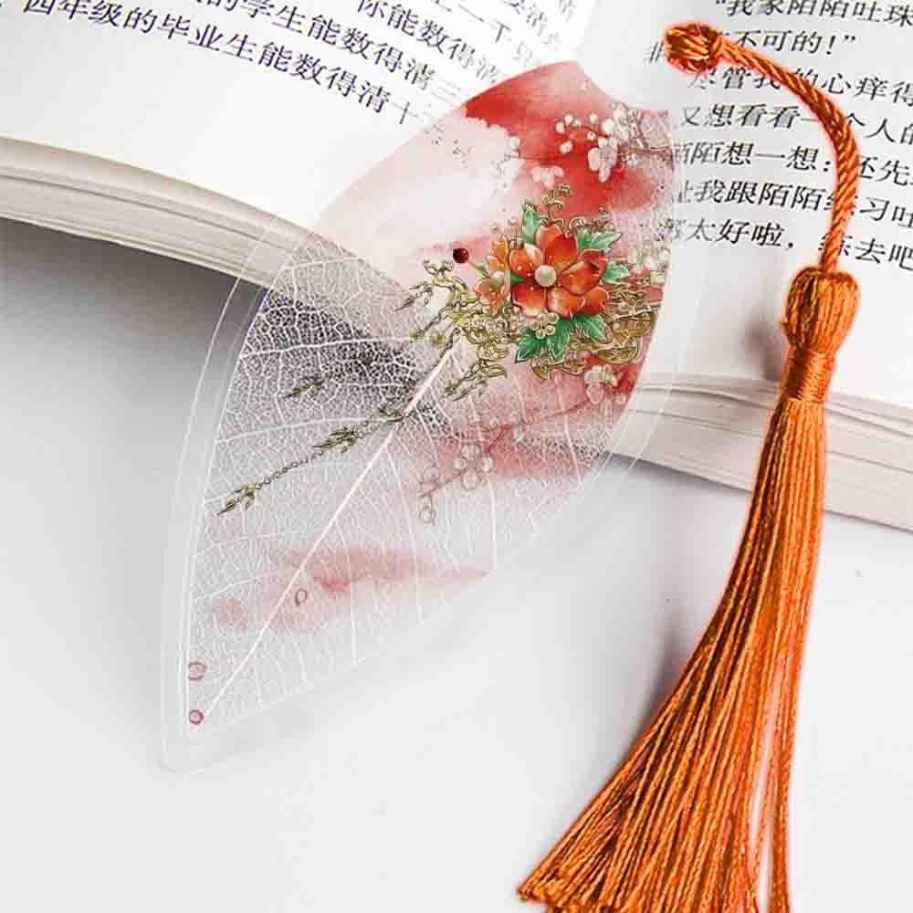 Daron Bookmarks Văn Phòng Trường Học Hình Phong Cảnh Lá Tua Rua Xinh Đẹp Đánh Dấu Trang Sách Cho Học Sinh