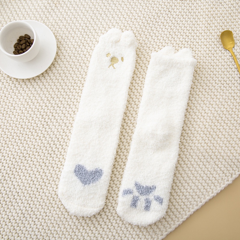 Đôi Vớ HọA TiếT DấU Chân MèO ThờI Trang Cho Nữ