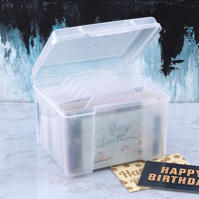 Hộp Đựng Thiệp Chúc Mừng Kèm 6 Ngăn Điều Chỉnh Được Tiện Dụng