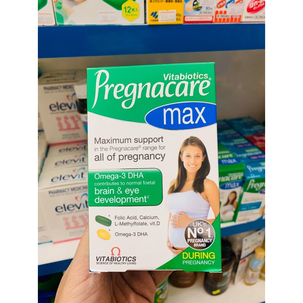 Olive Pharma Chính Hãng - Vitamin Bầu Pregnacare Max 84 viên, cho mẹ bầu