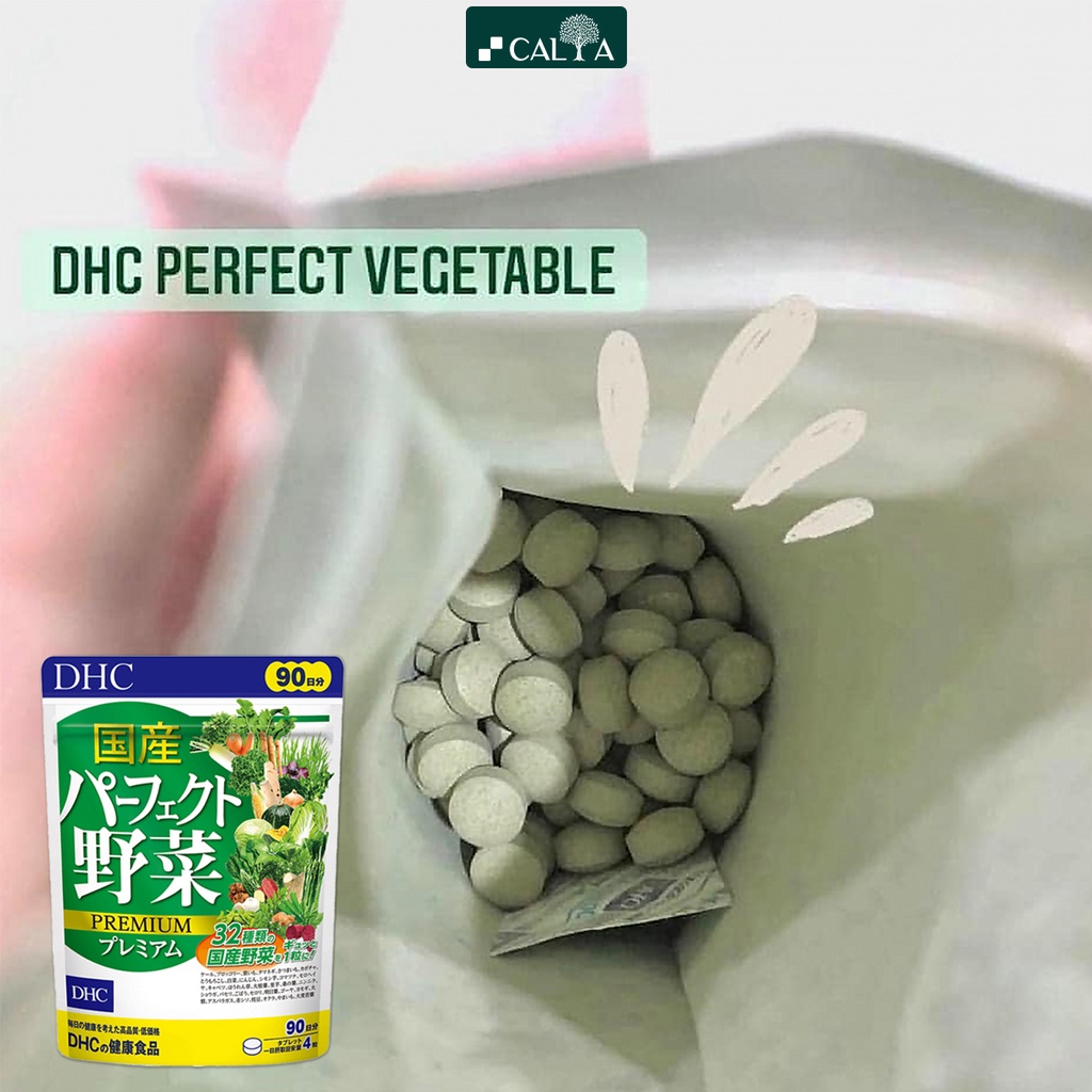 Viên Uống DHC Rau Củ Nhật Bản, Hỗ Trợ Tiêu Hóa, Bổ Sung Chất Xơ, Đẹp Da - DHC Perfect Vegetable - Premium 15/30/90 Ngày