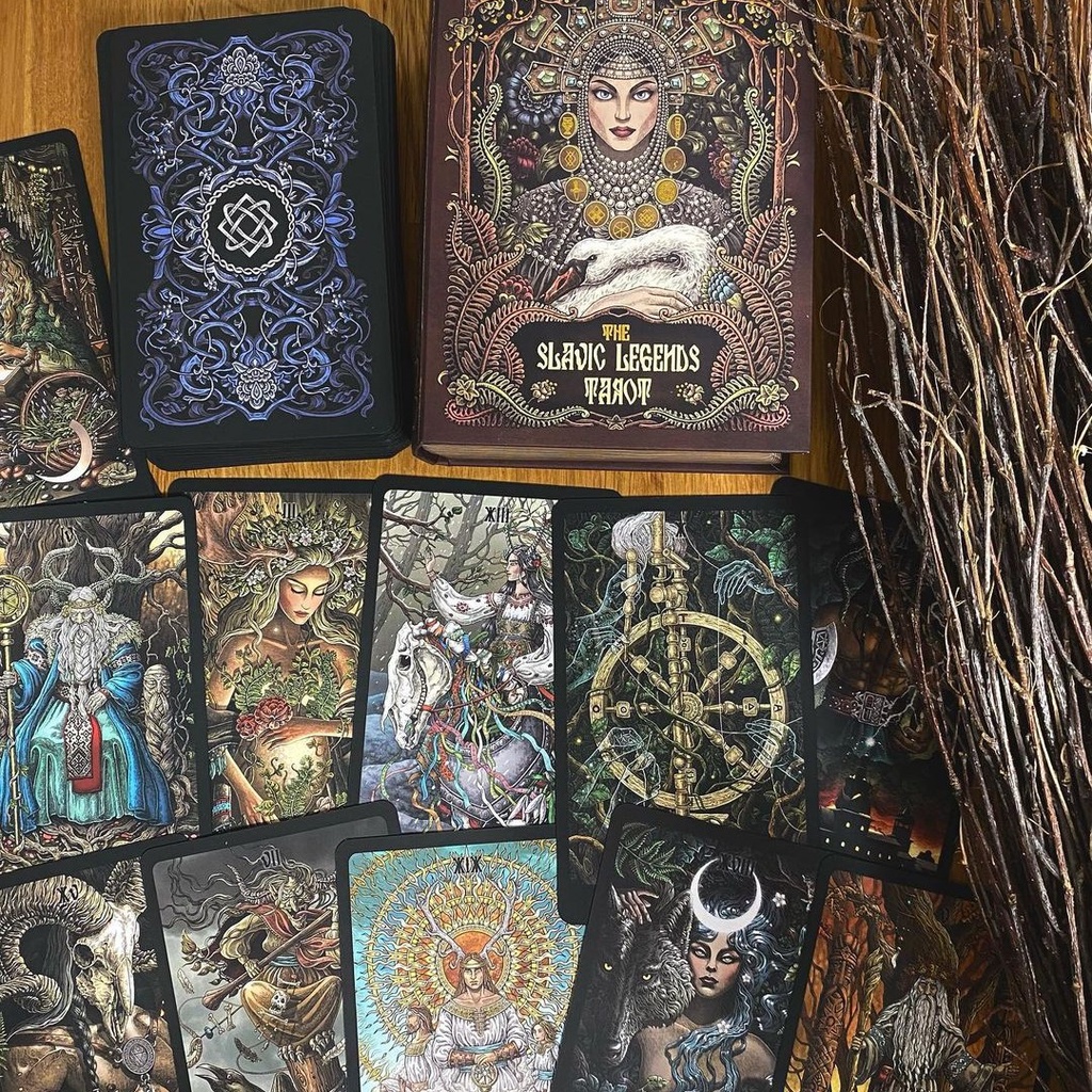 Bộ bài Slavic Legends Tarot phiên bản Black Edition