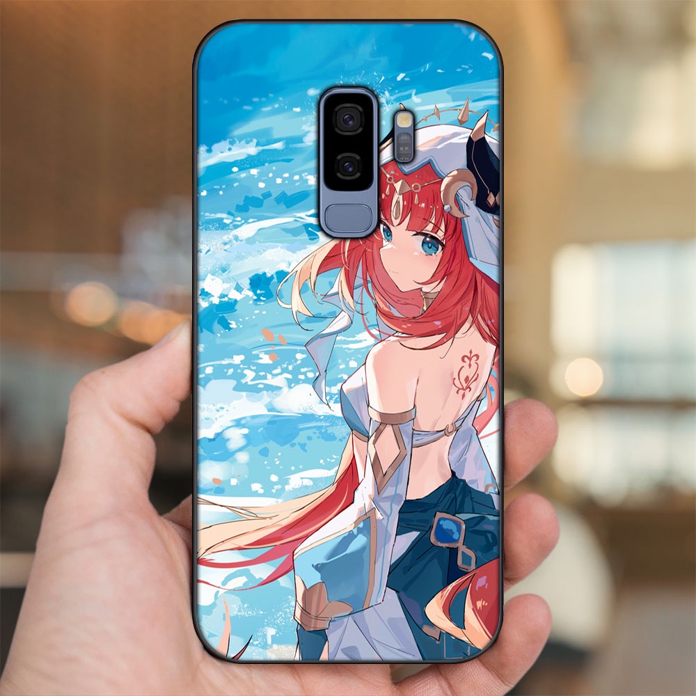 Ốp lưng Samsung S9 Plus viền đen in hình Nilou Genshin Impact