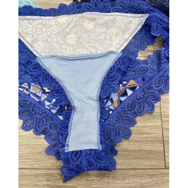 Set 4 quần lót nữ-quần lọt khe  Aerie xuất chuẩn xịn, chất cotton viền ren cực đẹp- có bigsize cỡ to
