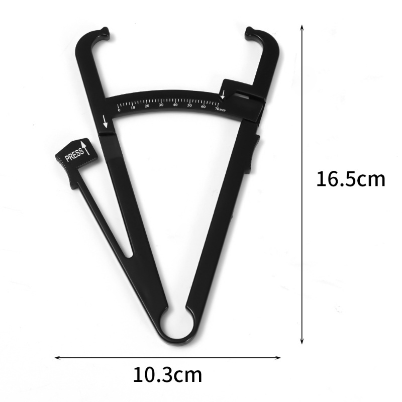 Thước Cặp Đo Mỡ Cơ Thể 4 Màu Bằng Nhựa Chống Trượt / Bền Bỉ