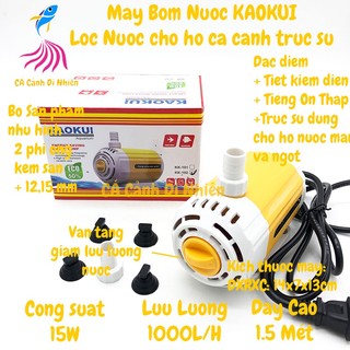 Máy bơm nước kaokui 15w kk-102 bơm lọc nước cho hồ bể cá cảnh