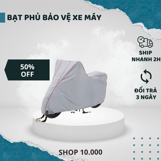 Bạt phủ bảo vệ xe máy tiện ích - màu ghi