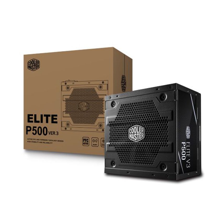 Nguồn Cooler Master 500W công suất thực cũ đủ 6pin, 8pin cho card vga