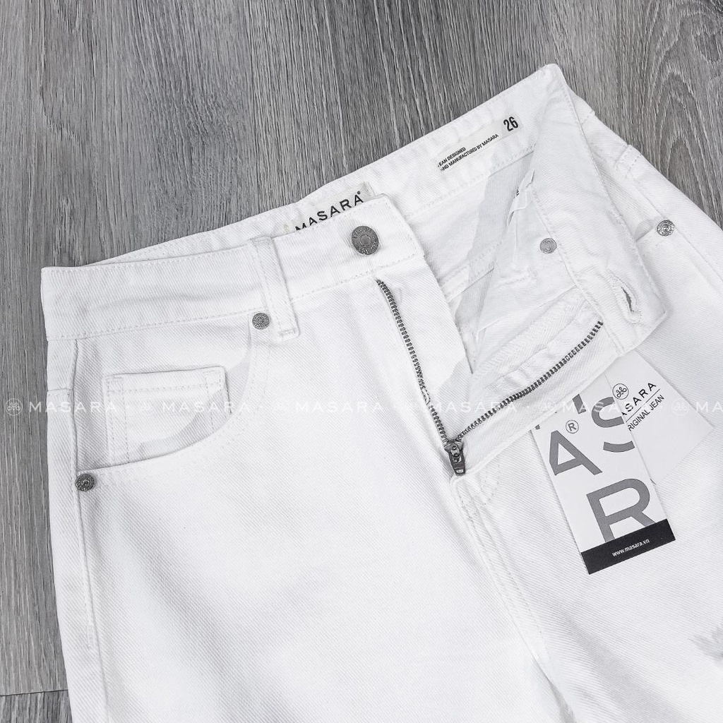 QUẦN JEAN BAGGY RÁCH 2 ĐÙI MÀU TRẮNG