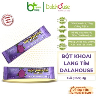 Bột khoai lang tím dalahouse - bột khoai lang tím hữu cơ nguyên chất sấy lạnh dalahouse - set 20 gói