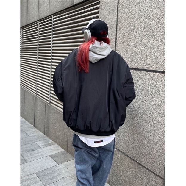 Áo bomber thêu logo chữ S phong cách đường phố hiphop ulzzang