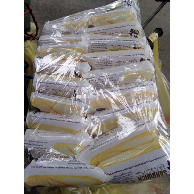 Sỉ bịch bánh mỳ sandwich nhân sữa chua 20 cái 45g