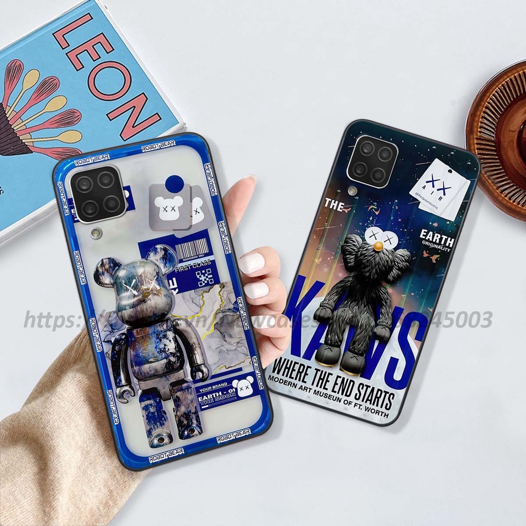 Ốp Samsung A12 / M12 / A22 4G / A22 5G in hình Bear Brick,K@ws,smile,...hot trend