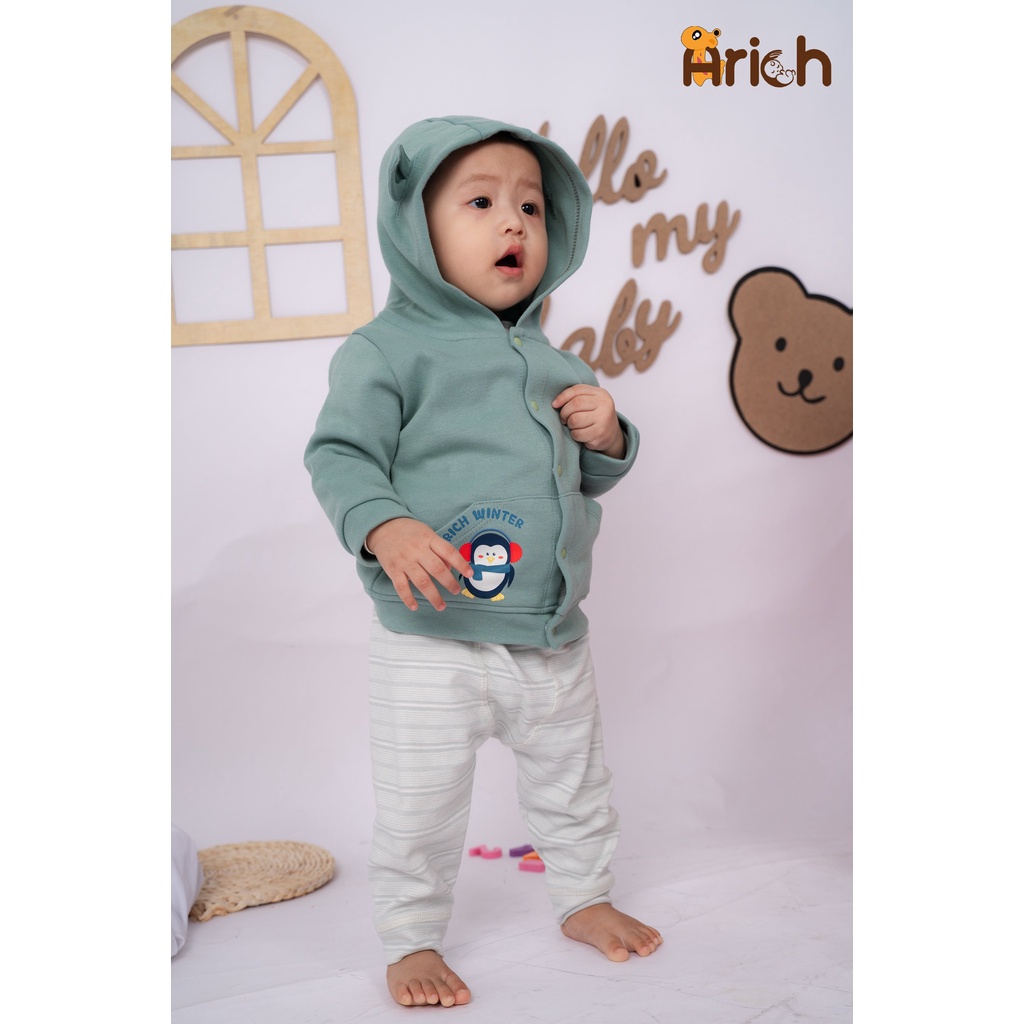 Áo khoác ấm mũ tai thỏ mẫu mơi arich