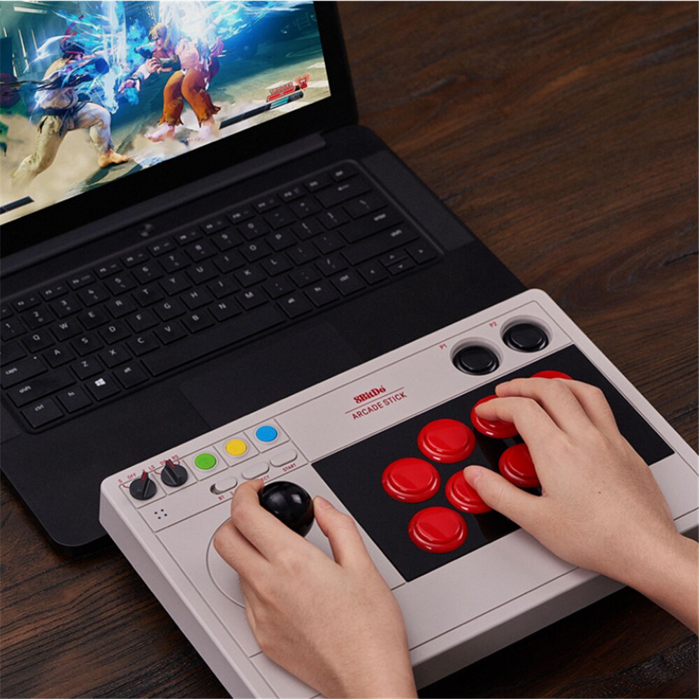 Bàn chơi game tên : 8bitdo v3 arcade dùng cho máy nintendo switch và pc
