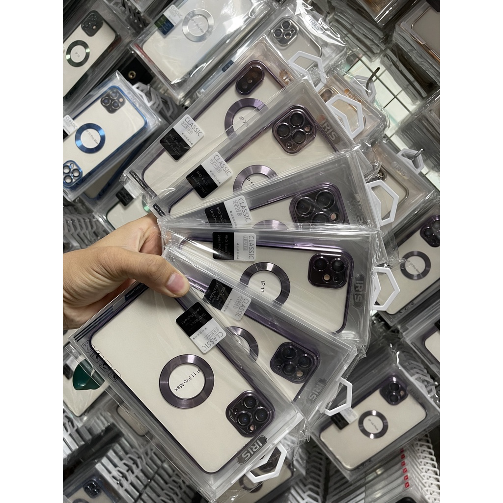 Ốp Lưng trong mạ xi khoanh táo cho iPhone XsM -> 14PROMAX