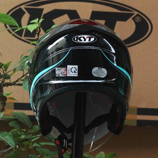 Nón KYT 3/4 NFJ Aqua Blue
