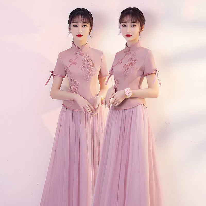 Đầm Sườn Xám plus size S-4XL Phong Cách Trung Hoa