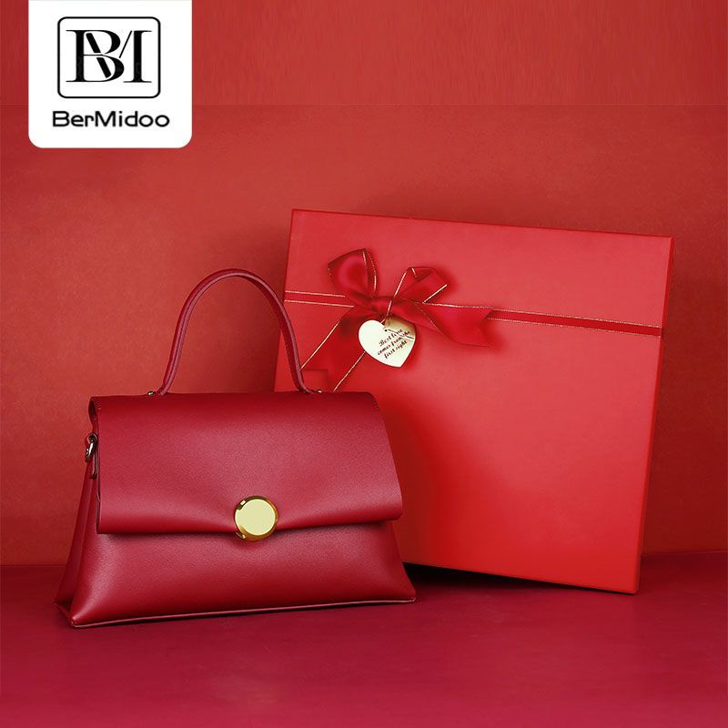 Túi Đeo Chéo Vai Màu Đỏ Phong Cách Thời Trang 2022 Dành Cho Nữ