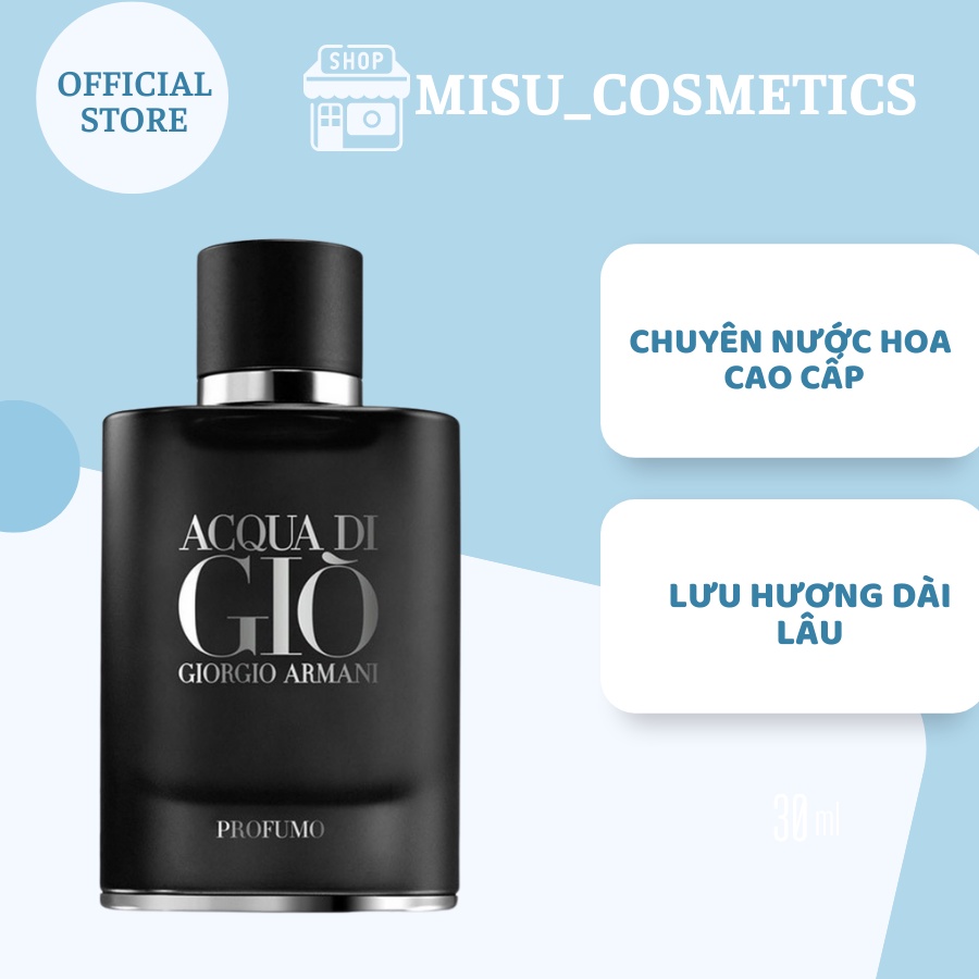 Nước hoa nam dầu thơm nam tính Giò Đen Aqua Di Gio Profumo 100ml lưu hương lâu mạnh mẽ cuốn hút - Shin Shop