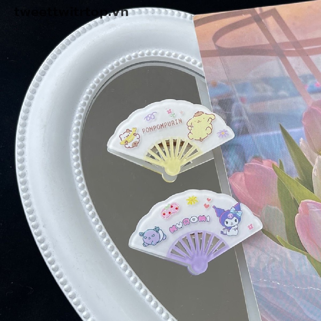 Set 5 Quạt Mini Hình Động Vật Hoạt Hình Trang Trí Nội Thất Nhà Búp Bê