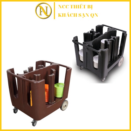 Xe đẩy đựng bát đĩa, khay dùng trong nhà hàng, khách sạn Mã SP HK-Y386 Kích thước 93cm x 72cm x 80cm