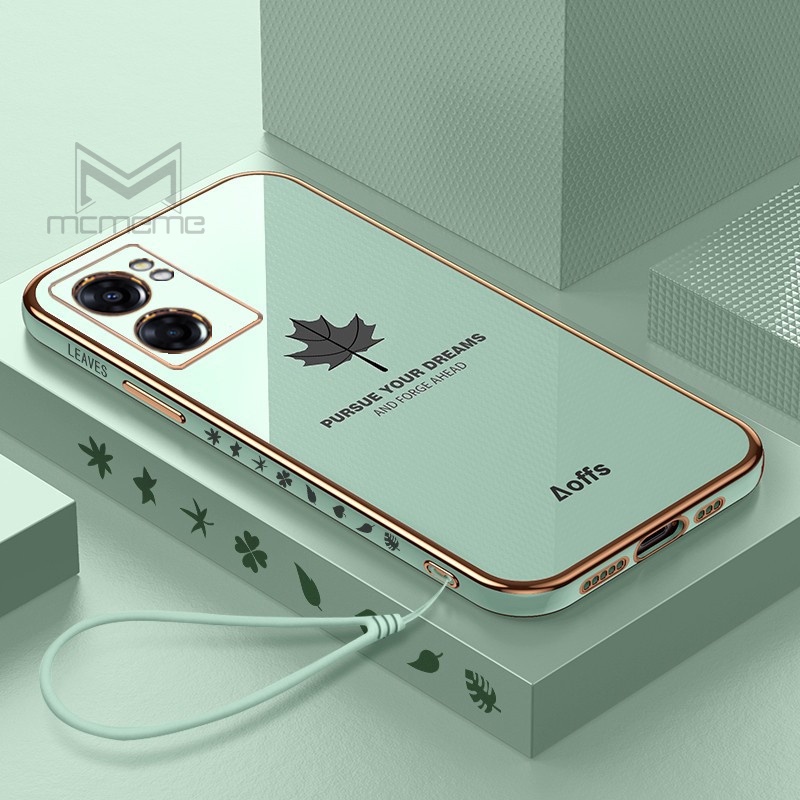 Ốp Điện Thoại In Hình Lá Phong Cho OPPO A17 A17K A77s A96 A76 A95 A16 A57 A77 A54 A55 A94 A74 A53 A93 A73