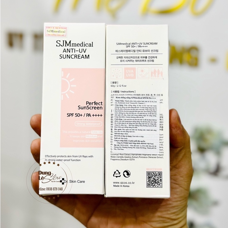 Kem chống nắng SJM Medical Anti UV 60g