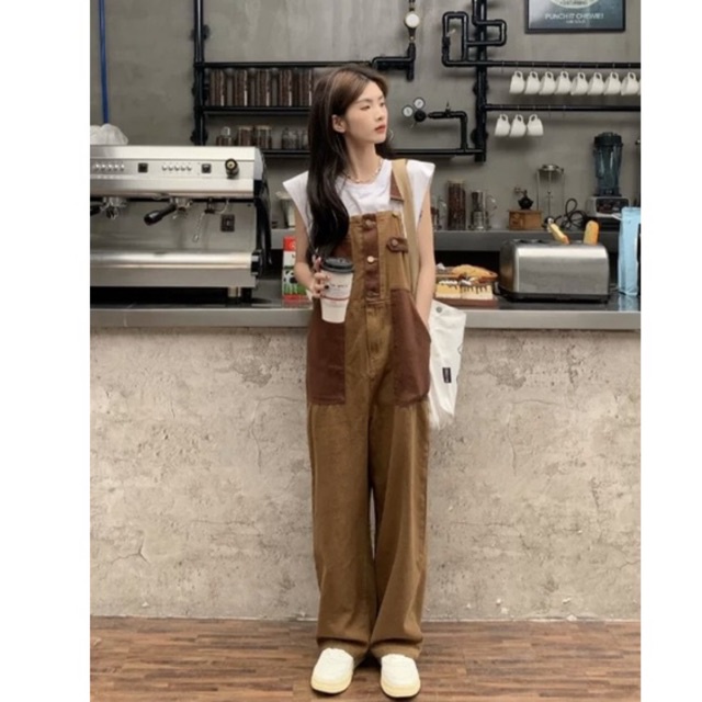 Yếm jeans dáng dài