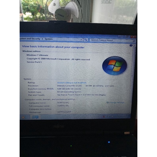 thanh lý laptop fujitsu a550