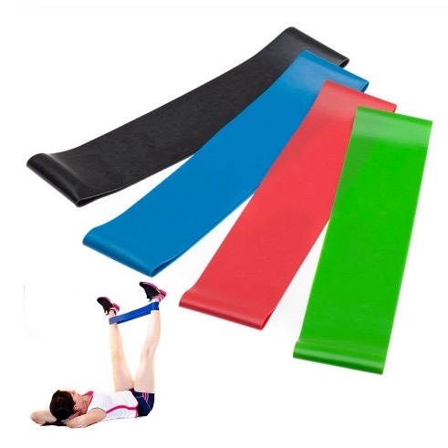 Dây đai kháng lực giúp rèn luyện sức khoẻ chất liệu cao su đàn hồi cao hỗ trợ tập yoga/gym
